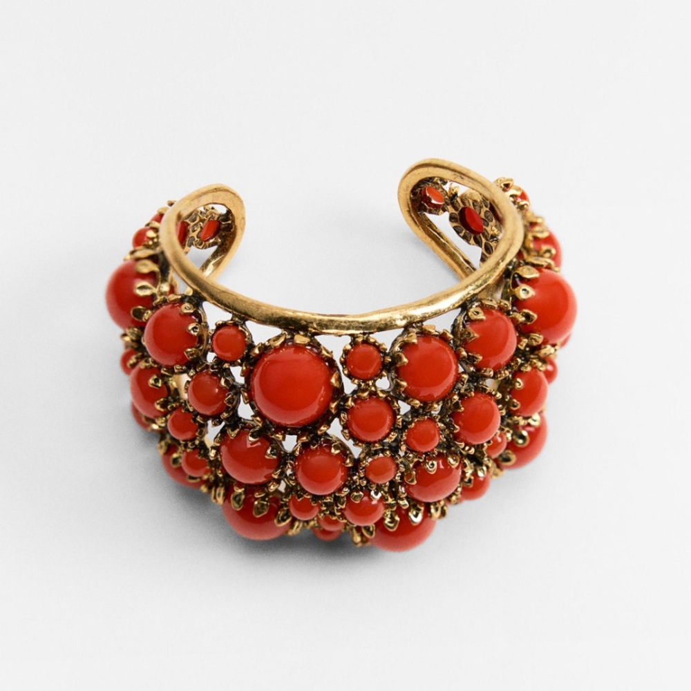 NWT- Zara- resin stone cuff bracelet